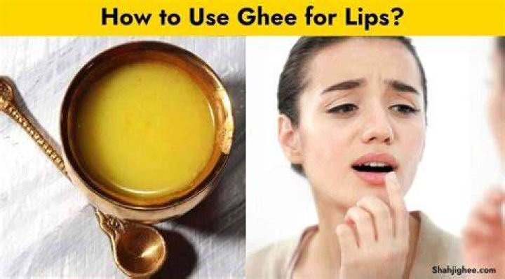 Can we use ghee as a lip balm?