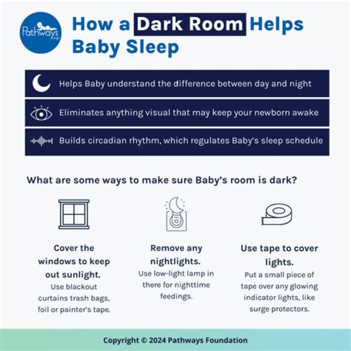Do babies sleep better in a dark room?