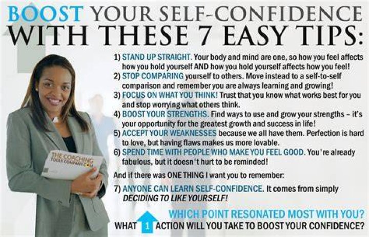 How can I boost my self-esteem and confidence?