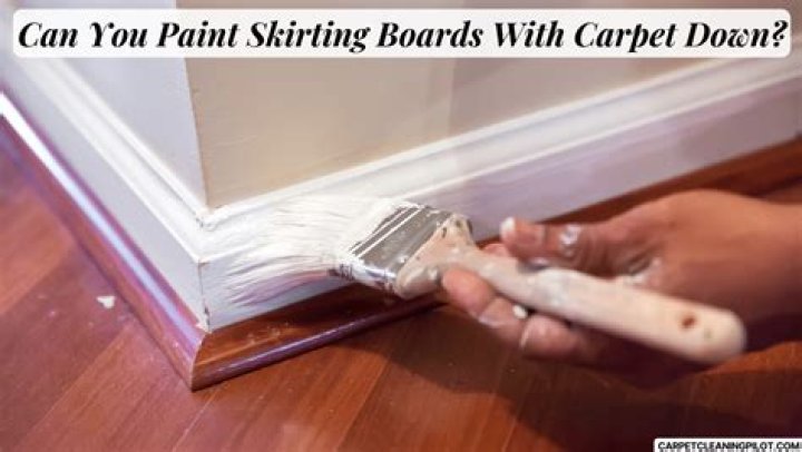 How can I paint my skirting boards without removing carpet?
