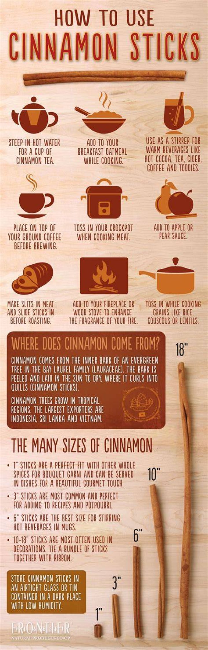 How do you use cinnamon sticks in coffee?