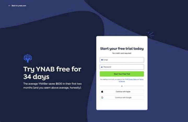 How long is YNAB free trial?