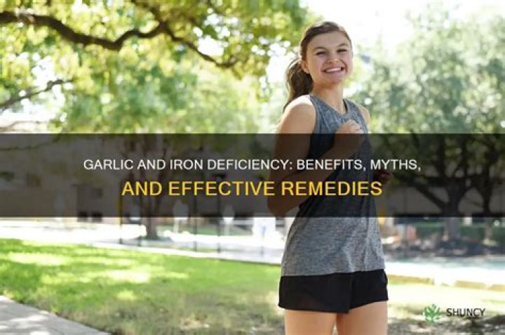 Is garlic good for iron deficiency?