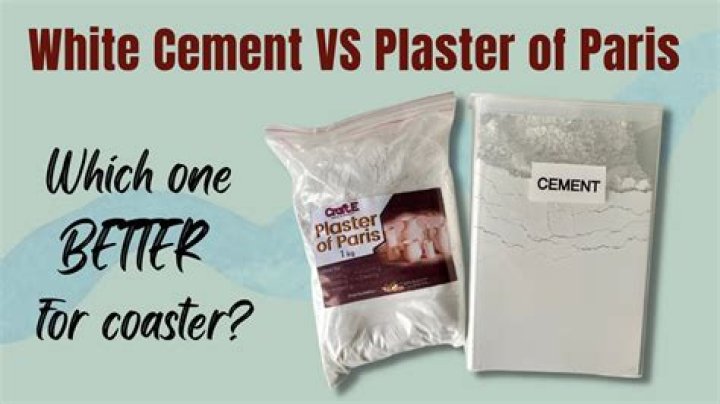 Is plaster of Paris same as cement?