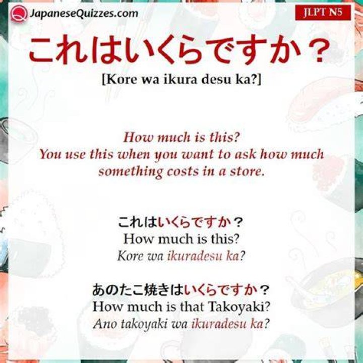 Is wa ikura desu ka?