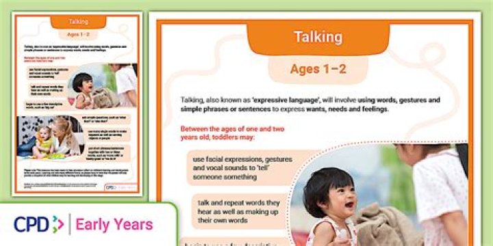 What's considered early talking?