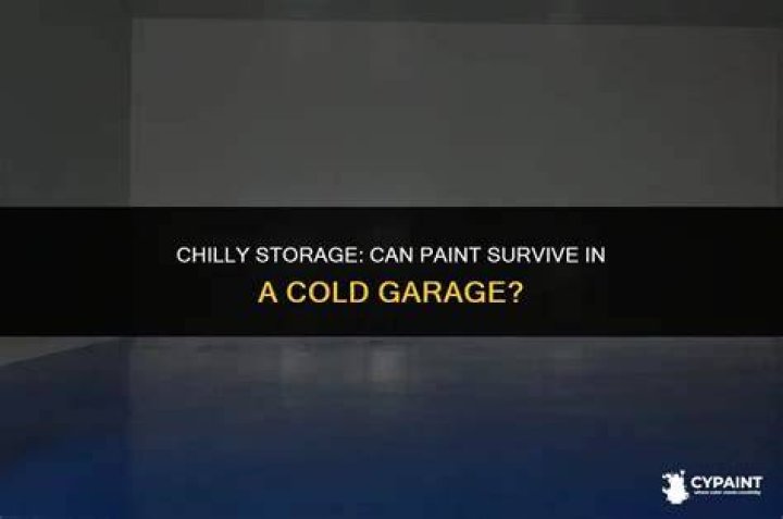 What can be stored in cold garage?