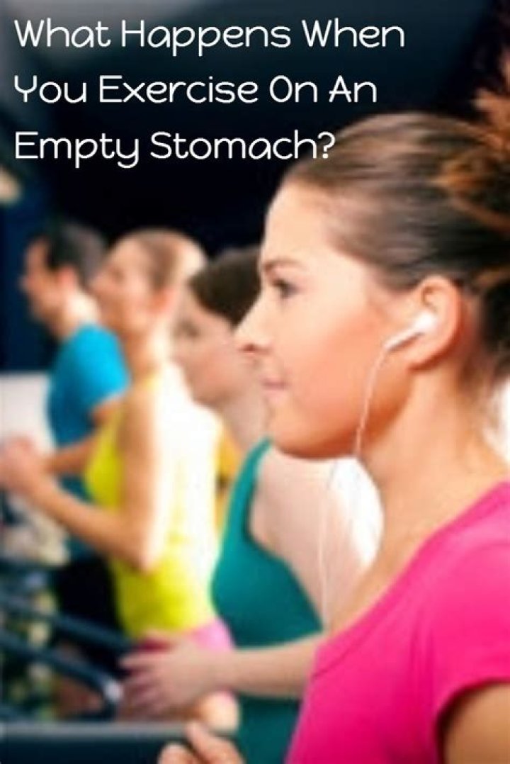What happens when you jog on an empty stomach?