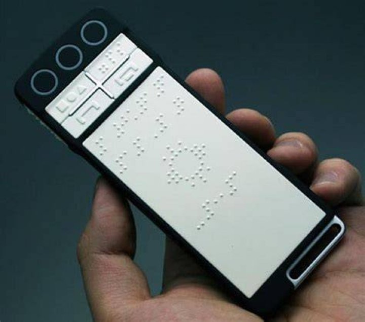 What is a braille phone?