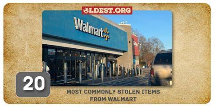 What is the most stolen item from Walmart?