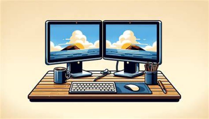 Why are my dual monitors showing the same screen?